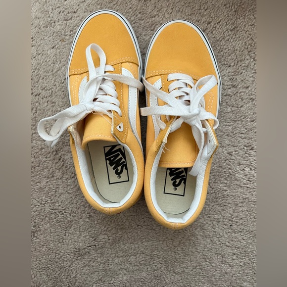 New Old Skool Flax Yellow Vans Skate Casual shoes - Picture 8 of 15